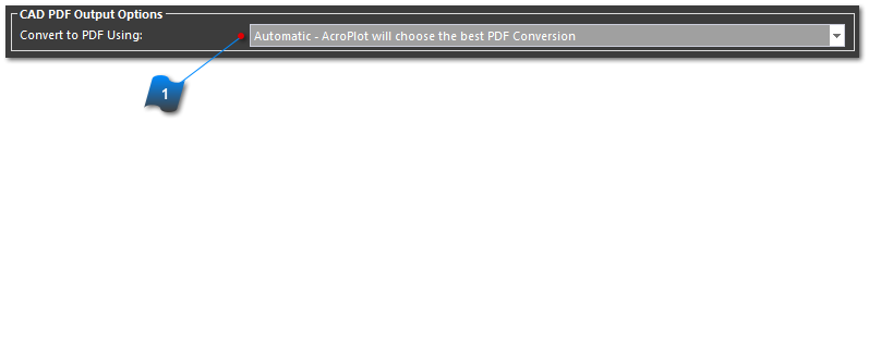 CAD PDF Output Options